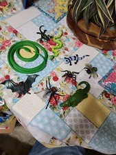 Lot Of 9 Reptiles/Bug Toys