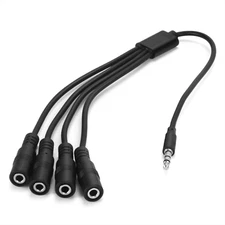 3.5Mm Headphone Splitter Cable,Onxe 1/8 Inch AUX Stereo Jack Audio Splitter 1 Ma