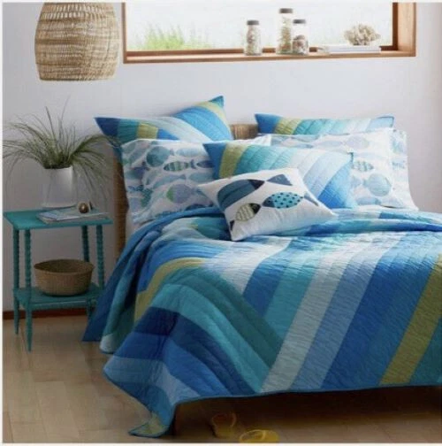 The Company Store Oceanport Handcrafted Euro Sham Foto 3 de 4