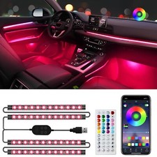 Car Led Lights App Control With Smart Car Interior Lights Diy Mode Music Mode Rg