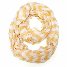 Wrapables Light Weight Chevron Infinity Scarf, Orange