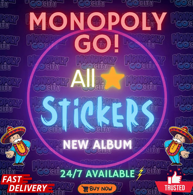 Monopoly Stickers Go  (All 1 - 5 Stickers Available) CHEAPEST SUPER FAST 24/7
