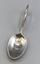 Nursery Rhyme Baby Spoon, Sterling Silver "Little Tommy Tucker" 3.75"