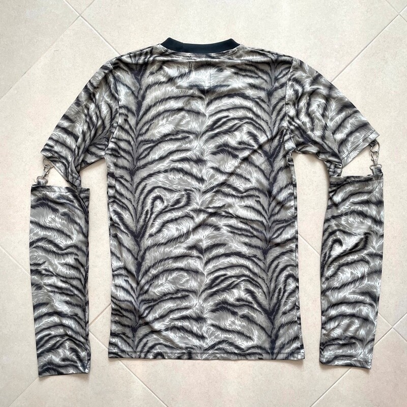 Jeremy Scott X Adidas Men's Animal Slash Print T-Shirt