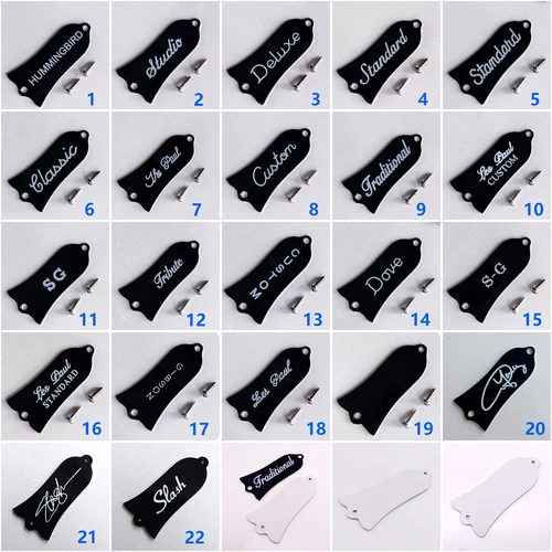 Truss Rod Cover Plate Guitar Standard Parts 2 Ply Black for Fender and Gibson