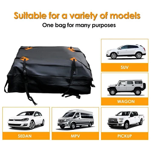 Auto 425L Dachbox Faltbare Dachkoffer Aufbewahrungsbox Wasserdicht Dachtasche DE - Bild 5 von 12