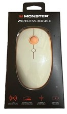 Monster Wireless Mouse Silent Clicks Compact Light Portable 2.4G Peach/Orange