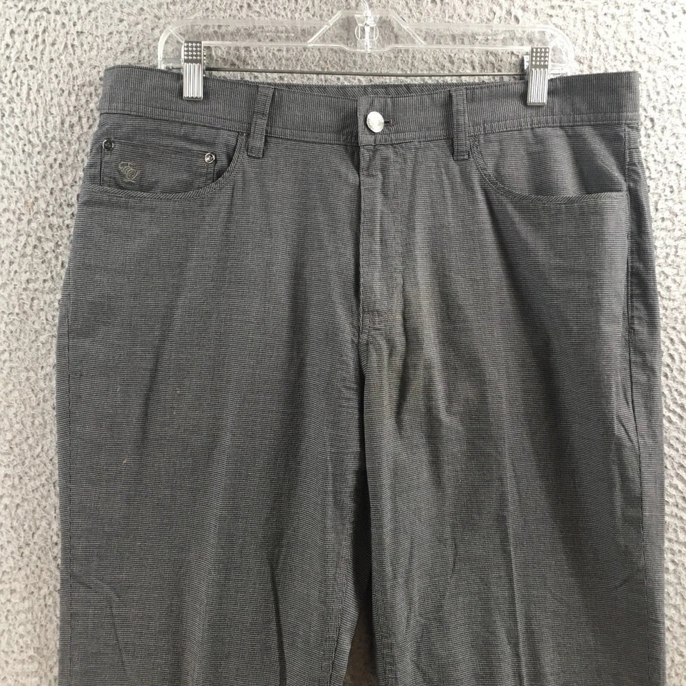 English Laundry Chino Pants Mens 36x34 (actual 37x30) Gray Cotton Blend Mid Rise - Image 2 of 4