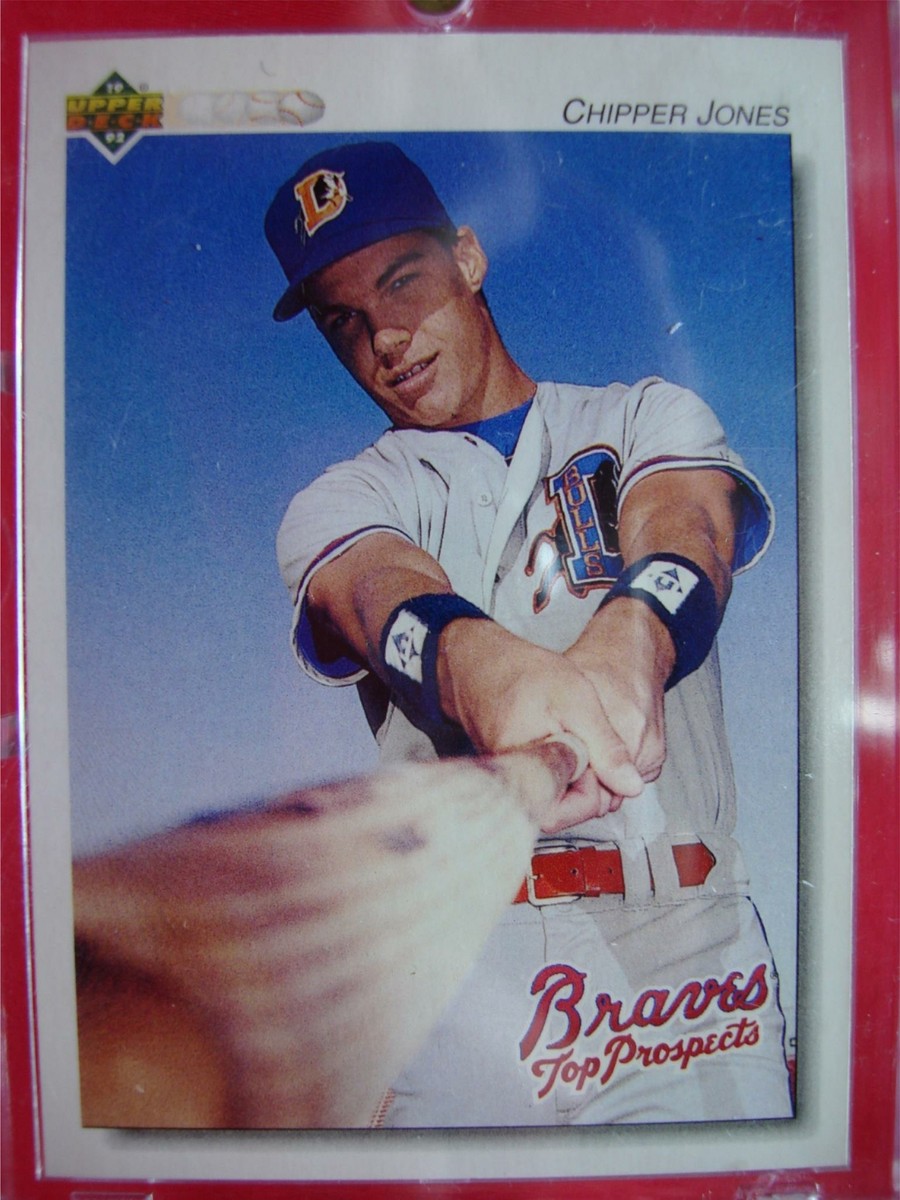 CHIPPER JONES 1992 UPPER DECK TOP PROSPECTS (RC) #165 MINOR LEAGUE