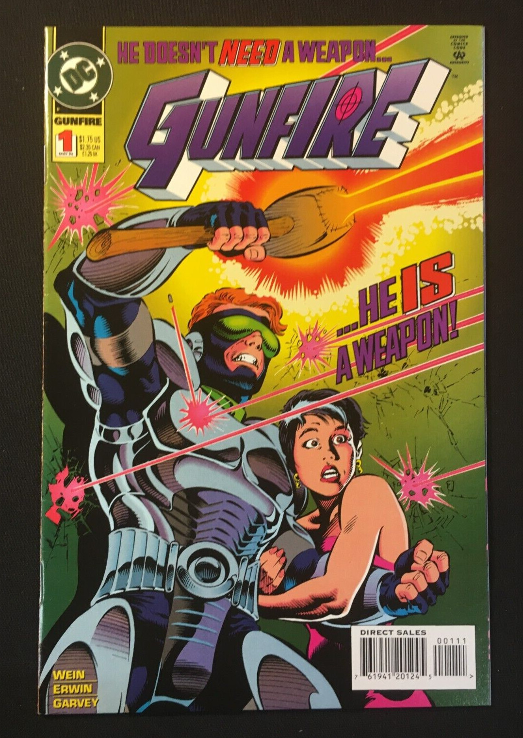 Gunfire 1 KEY PREMIERE ISSUE Steve Erwin COVER V 1 Bloodbath Cyberpunk Odyssey