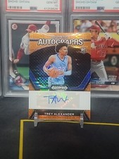 2024 Prizm Draft Picks Basketball Trey Alexander Autographs Orange Pulsar /49