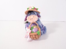 Eeyore with Easter Basket and Hat Plush 6  Disney Store Winnie the Pooh