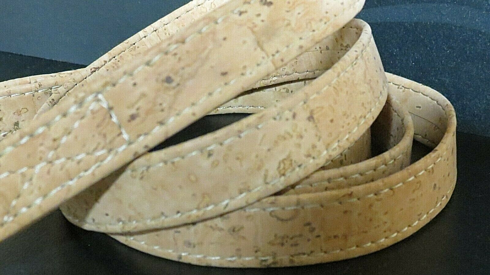 Top Paw Cork Dog Leash NEW! 6' x 1" Leatherette Chrome swivel hook,Soft