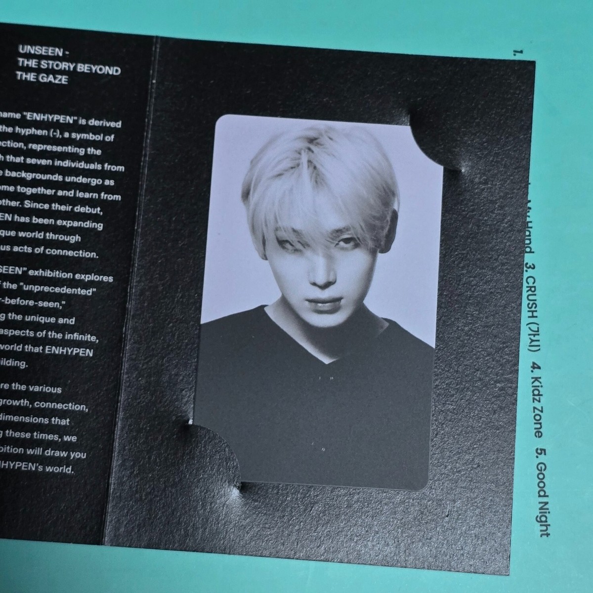 ENHYPEN HYBE INSIGHT 'UNSEEN' TICKET BENEFIT PHOTOCARD ENHYPEN HYBE INSIGHT 'UNSEEN' TICKET BENEFIT PHOTOCARD