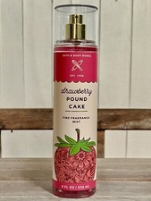 Bath  Body Works STRAWBERRY POUND CAKE Fine Fragrance Body Mist Spray 8 oz New