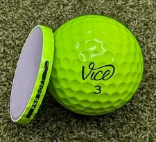 Vice Pro Soft Lime Green Cross Section Golf Ball Marker Poker Chip Style