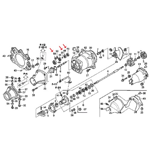 For Honda Aquatrax Jet Pump Rebuild Kit For F12, F12X, R12, R12X 91251
