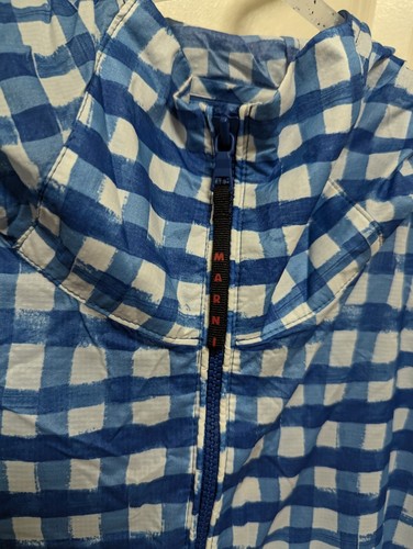 MARNI x UNIQLO HTF Hand-Paint Print Packable Windbreaker Men's Jacket S Blue - Picture 8 of 14