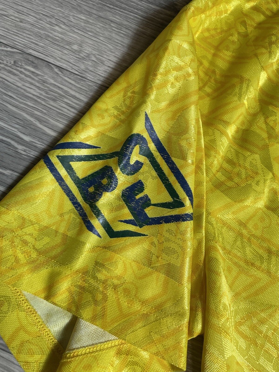 Umbro Brasil 90s Vintage Jersey Football Jersey Player Home