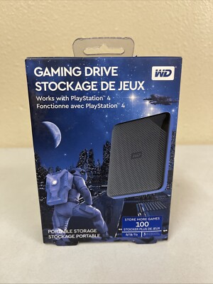 WD Gaming Drive Ps4 External Hard Drive TB WDBM1M0040BBK-WESN  718037865409|