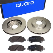 QUARO Bremsscheiben + Bremsbeläge Vorne für MITSUBISHI Lancer VIII CYA CXA DODGE