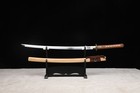 9260 Spring Steel Japanese Samurai Sword Katana Full Tang Sharp Musashi Tsuba — photo 1