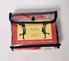 Chicos Spanx Reversible Shaping Tights 1 Pr 2 Colors Black/Brown Opaque Sz 1 NIP