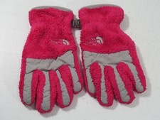 The North Face Snow Ski Snowboard Gloves Youth Size Small Pink Gray Plush