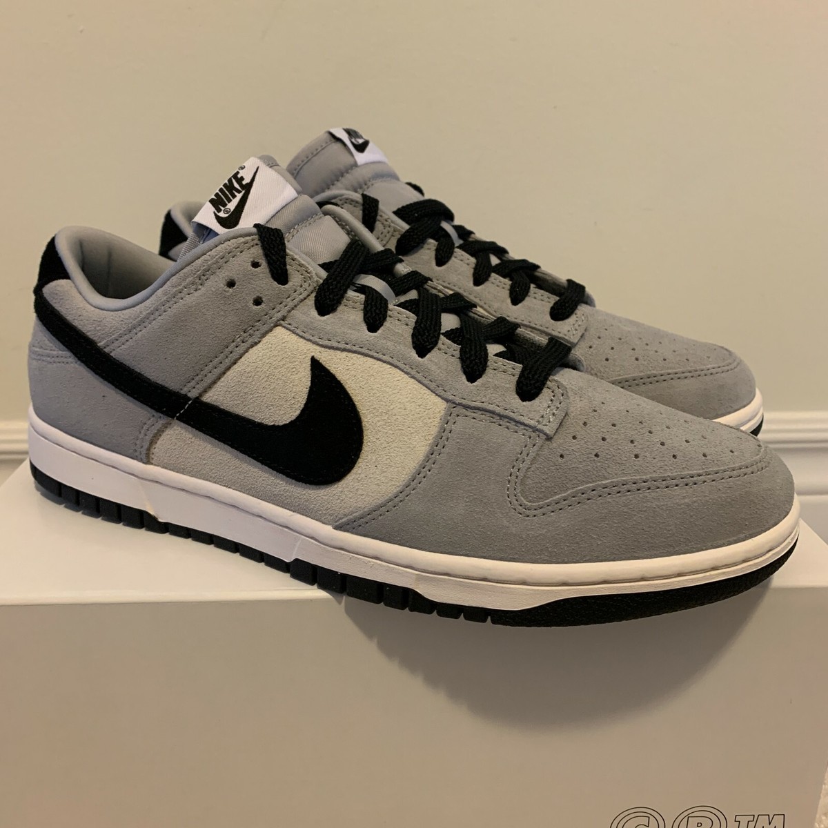 Nike Dunk By You Low ID Custom Grey Black White Suede Men's Nike Dunk By You Low ID Custom Grey Black White Suede Men's