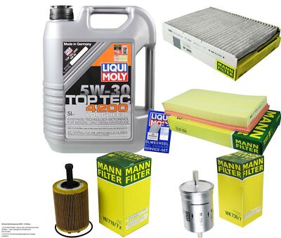 INSPEKTIONSKIT FILTER LIQUI MOLY ÖL 5L 5W-30 für VW Golf IV 1J1 2.3 V5 2.8 V6