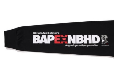 a bathing ape × neighborhood S A Bathing Ape X Neighborhood L/S Tee Black 1K73-111-904 | eBay