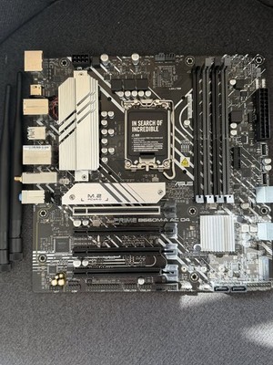 No I/O shield  ASUS PRIME B660M-A AC D4 - LGA1700 - DDR4 - Micro-ATX Motherboard