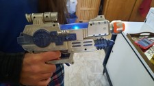 Vintage Laser Blaster Plastec Toy Tested Works