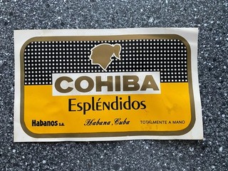 Zigarren Box Label