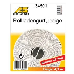 Schellenberg Rollladengurt beige Breite 23 mm - Länge 4,5 m  Gurtband
