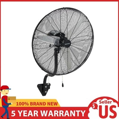 26'' Wall-Mounted Fan Oscillating 4900CFM 3 Speeds High Velocity Industrial Fan