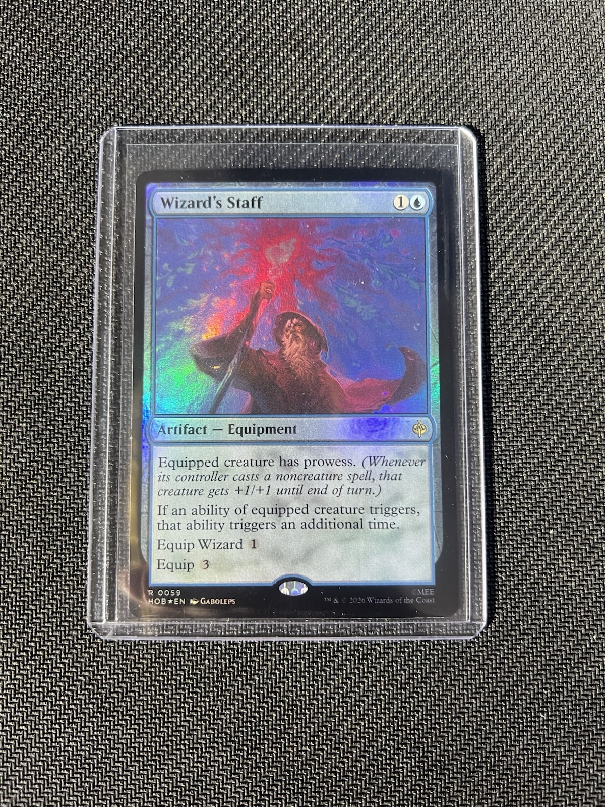 Wizard's Staff - The Hobbit Foil (Rare) MtG TCG Card # 0059
