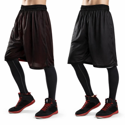 Basketball Hose Shorts Laufhose kurz Herren Sporthose Reversible Wendehose