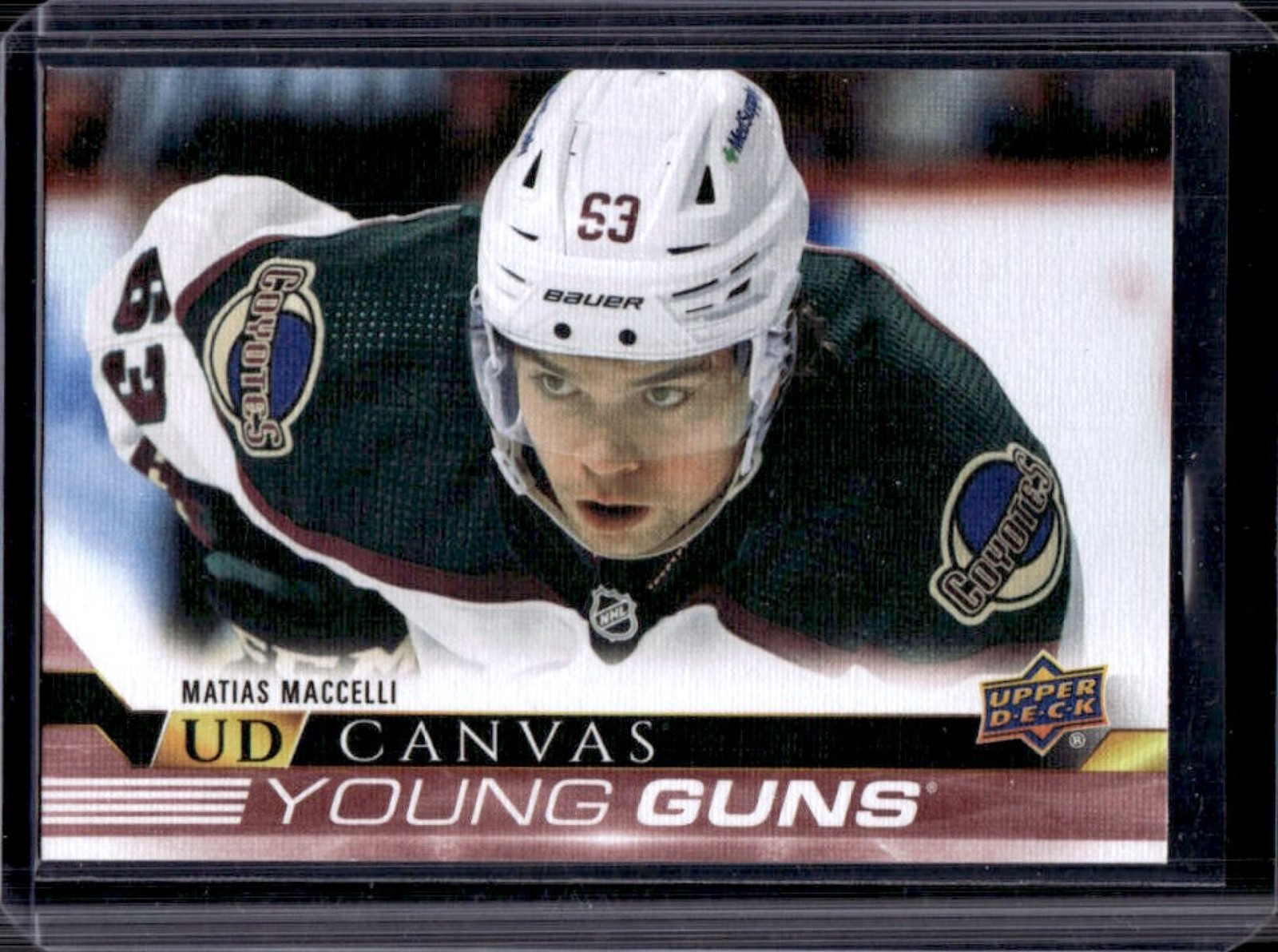 2022-23 Upper Deck Matias Maccelli UD Canvas Rookie Young Guns RC #C94 Coyotes