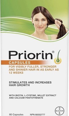 Priorin with Biotin, 60 Capsules, Supports Healthy Hair   Long Expiry