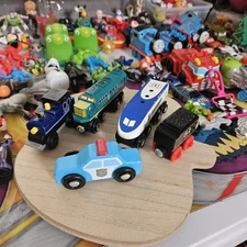 Maxim Enterprise + Thomas the Train, Wooden Railroad Car and Train with Magnets