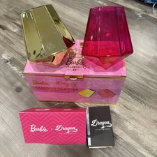 BARBIE X DRAGON DIAMOND GLASSES "DREAMHOUSE COLLECTION" 10 OZ SET OF 2