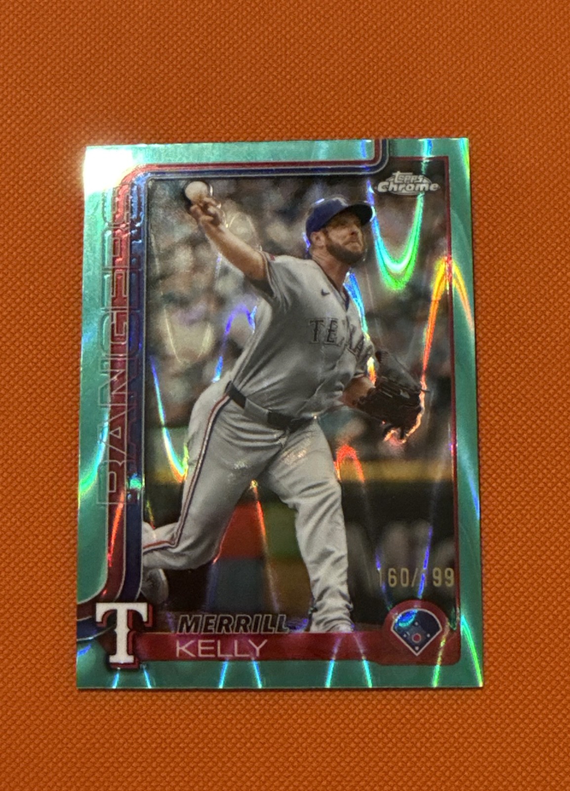 2025 Topps Chrome Update Series - Merrill Kelly #USC162 Teal Raywave...