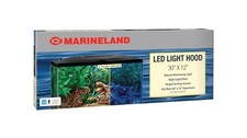 MarineLand LED Aquarium Hood - 30 x 12 inch, black 32995 30- ... Fast USA SHIP