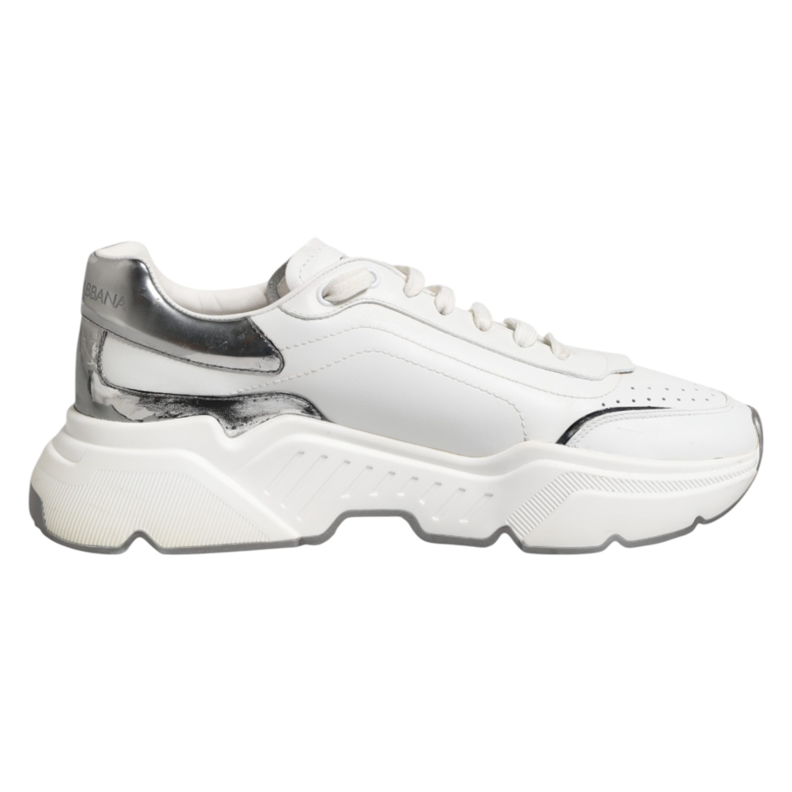 DOLCE & GABBANA Shoes White Daymaster Leather Low Top Sneakers EU43 /US10 670usd