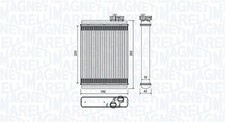 Wärmetauscher Innenraumheizung MAGNETI MARELLI 350218471000 für AUDI A4 B8 8K2