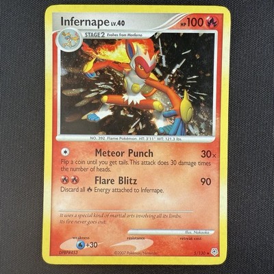infernape v pokemon card price Trading Cards: Box : Toys & Games holofoil pattern or surface detail) Infernape V - SWSH252 -
