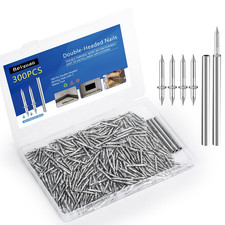 300 Count Double-Headed Skirting Nails with Installation Tool for Baseboards