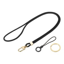 Neck Lanyard, Cute Key Lanyards for Women Men Black