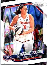 2025 Panini Prizm WNBA #112 Stefanie Dolson White Seismic Prizms
